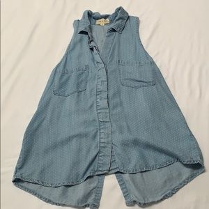 Anthropologie Cloth & Stone Blue Jean Tank